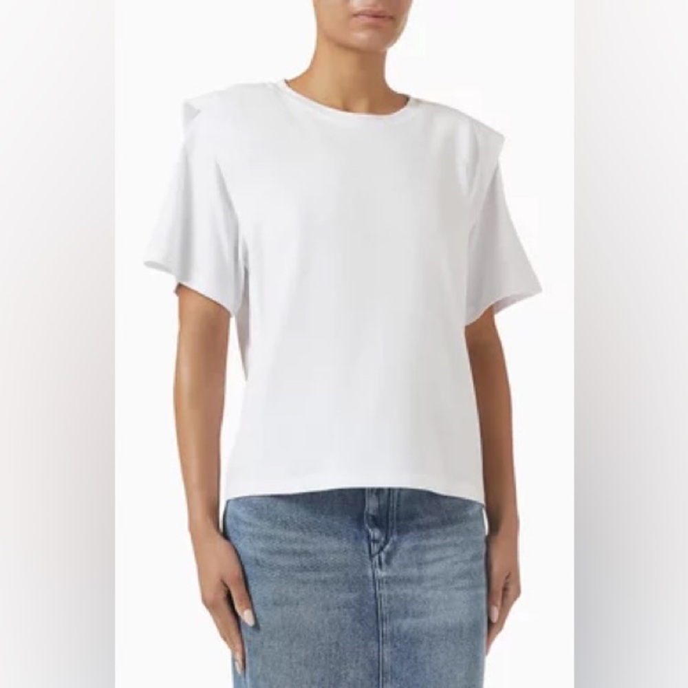 Isabel Marant Short-sleeve white cotton T-shirt | Used Once - Like New